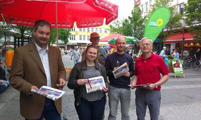 Starker Wahlkampf in Tegel (Foto: D. König)